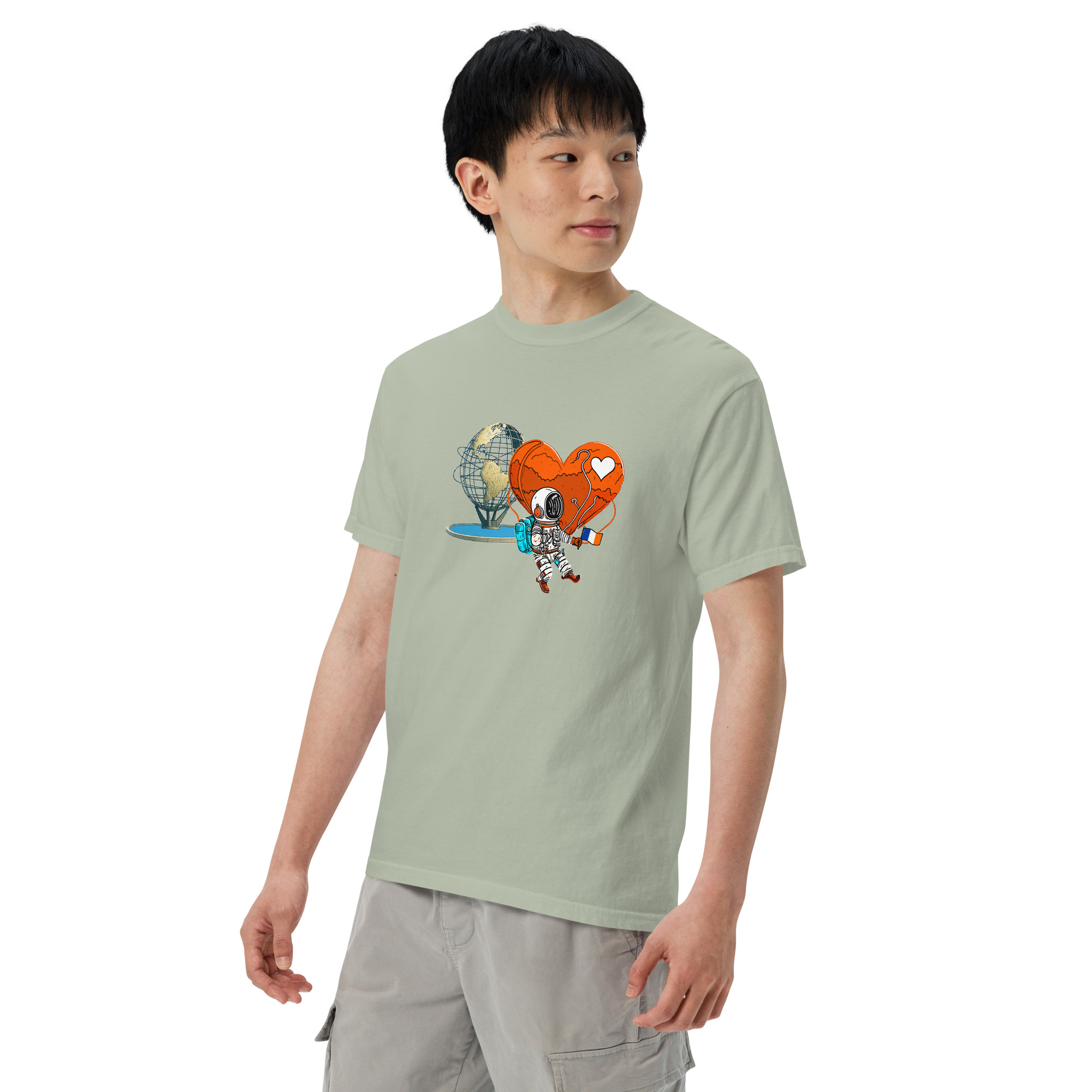 Timeless 7 Train NYC – Unisex Garment-dyed heavyweight t-shirt - Image 6