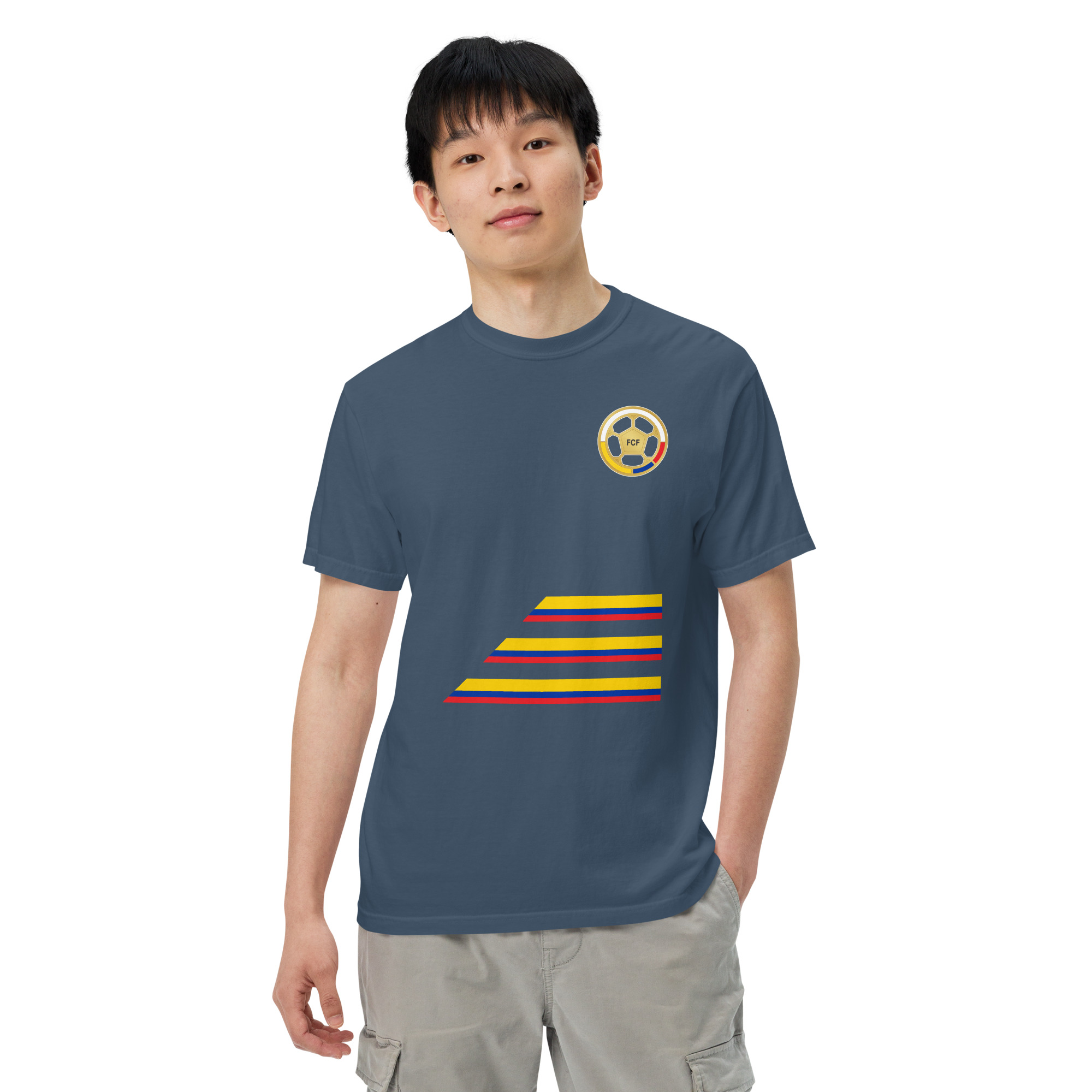 Colombian Tricolor - garment heavyweight t-shirt - Image 20