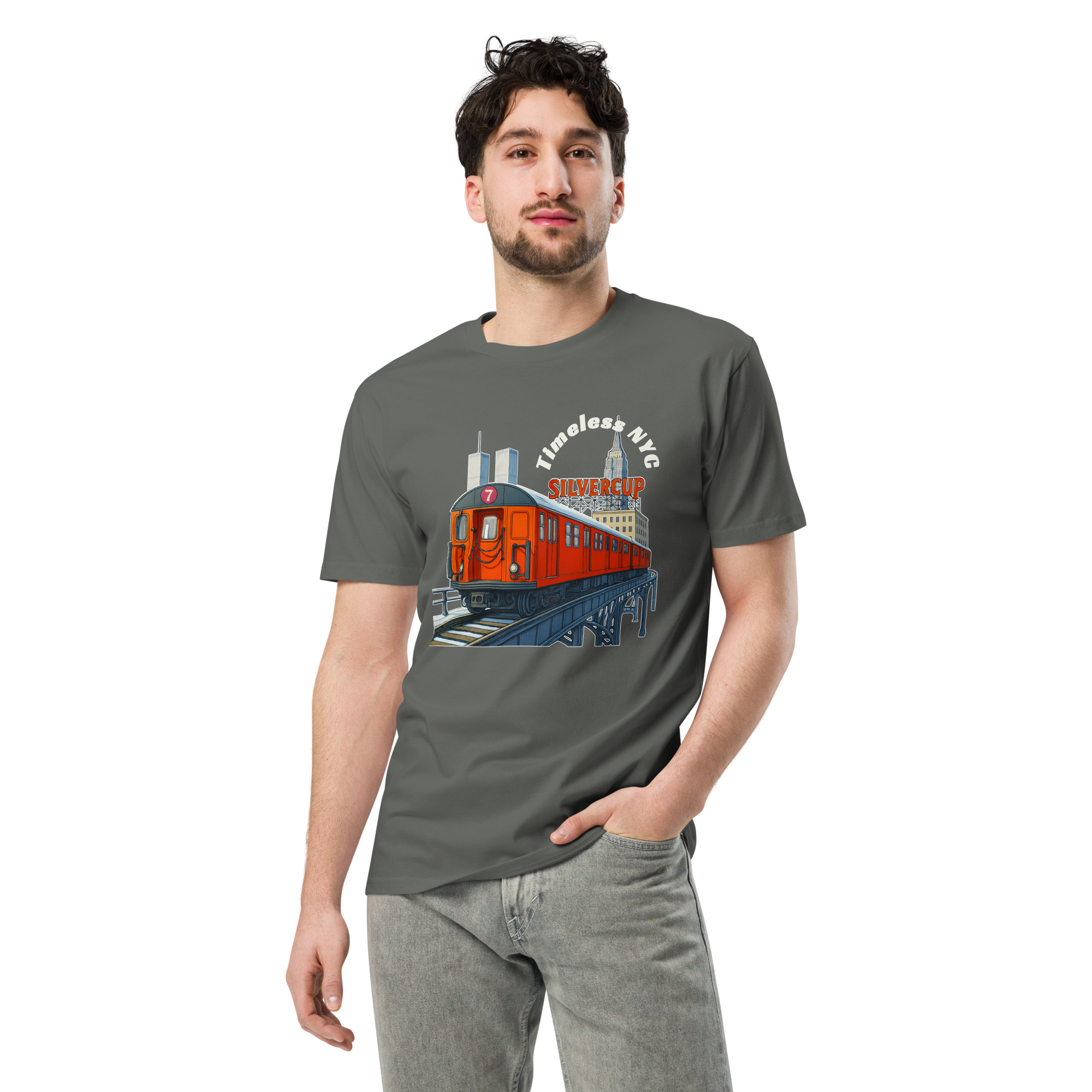 Timeless 7 Train NYC - Premium T-shirt - Image 5