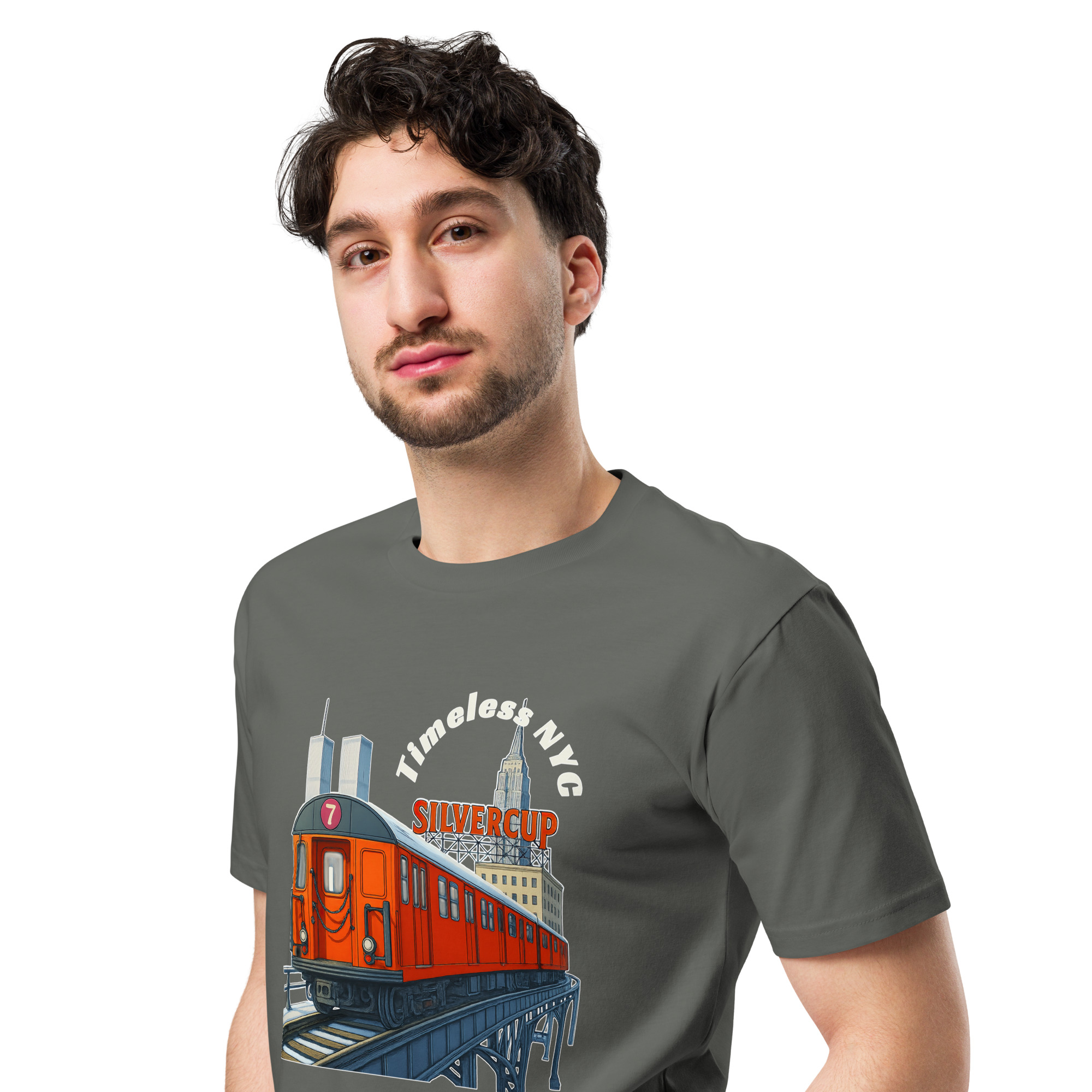 Timeless 7 Train NYC - Premium T-shirt - Image 6