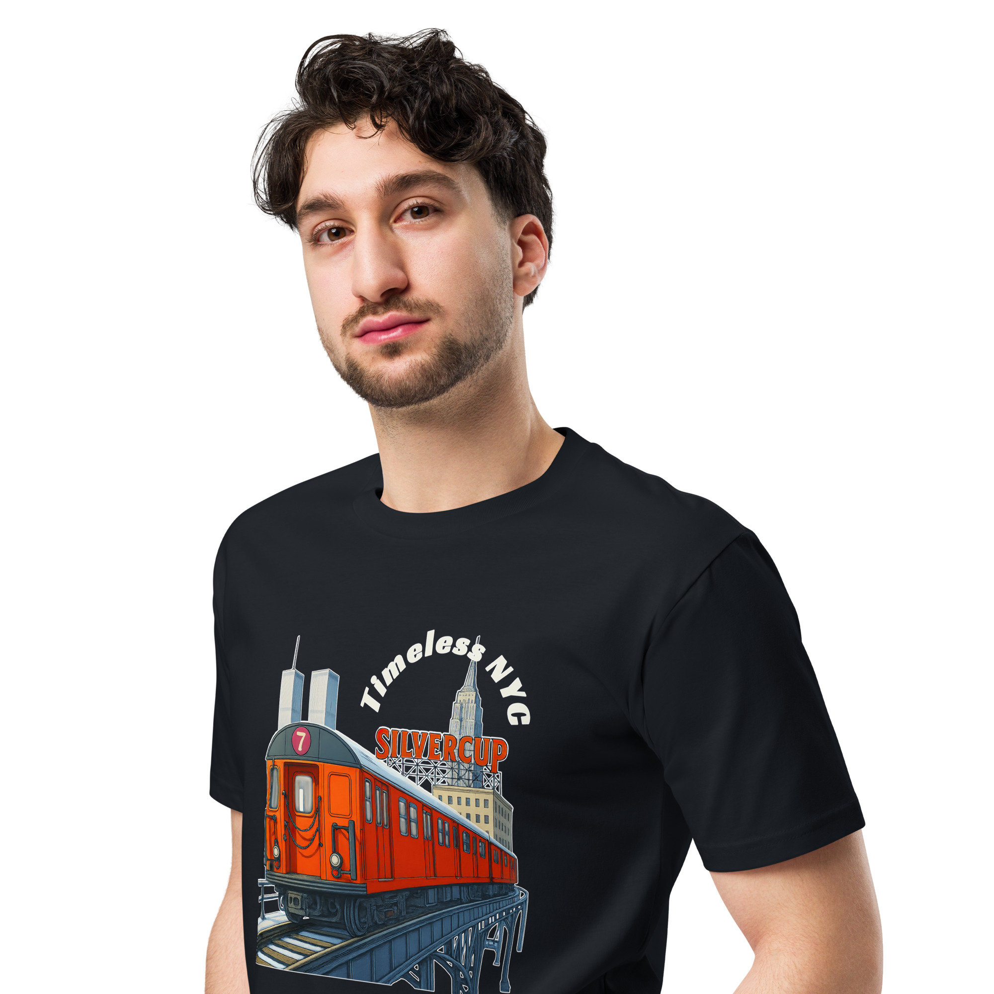 Timeless 7 Train NYC - Premium T-shirt - Image 4