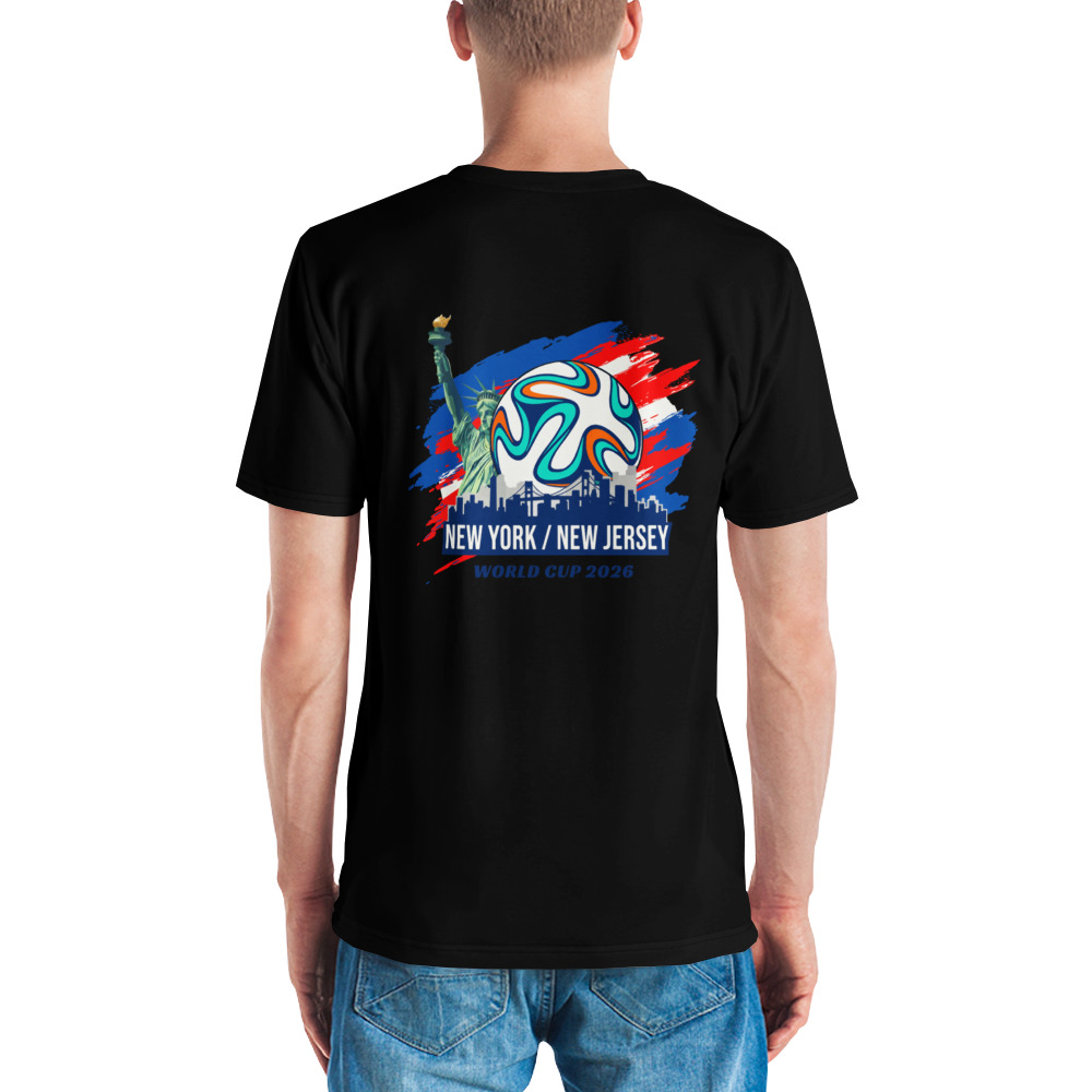 Proud Mexico & NY/NJ Hosts - World Cup 2026 Black T-Shirt - Image 2