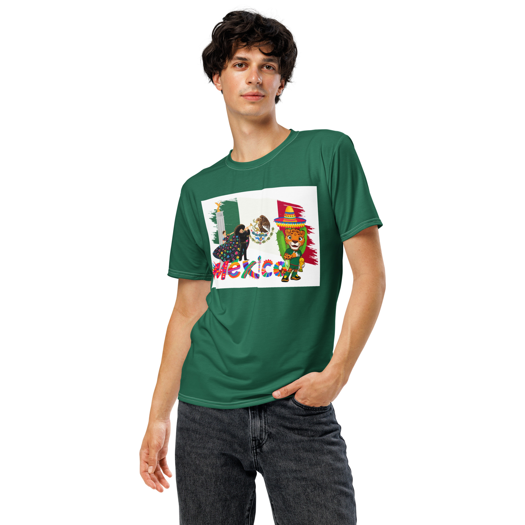 Proud Mexico & NY/NJ Hosts – World Cup 2026 Green T-Shirt
