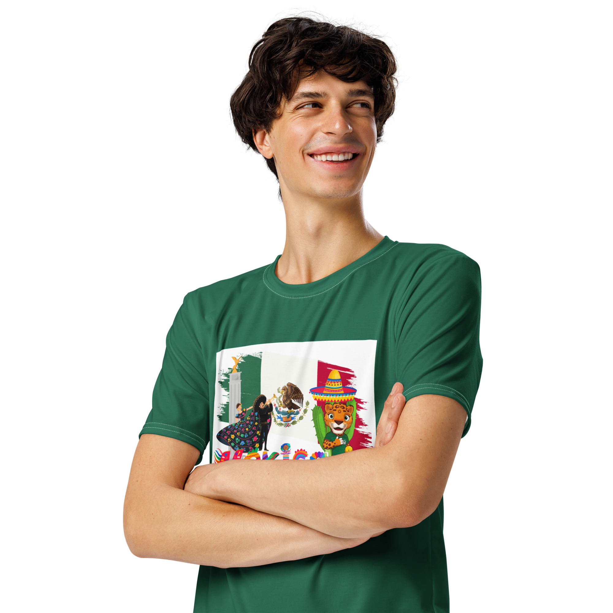 Proud Mexico & NY/NJ Hosts – World Cup 2026 Green T-Shirt - Image 3