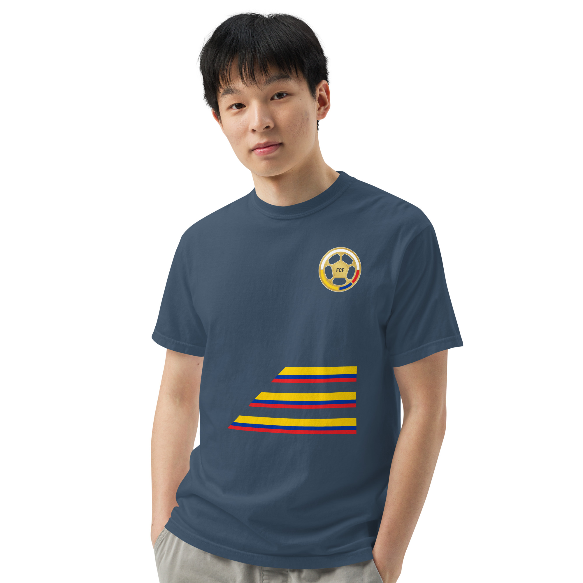 Colombian Tricolor - garment heavyweight t-shirt - Image 47