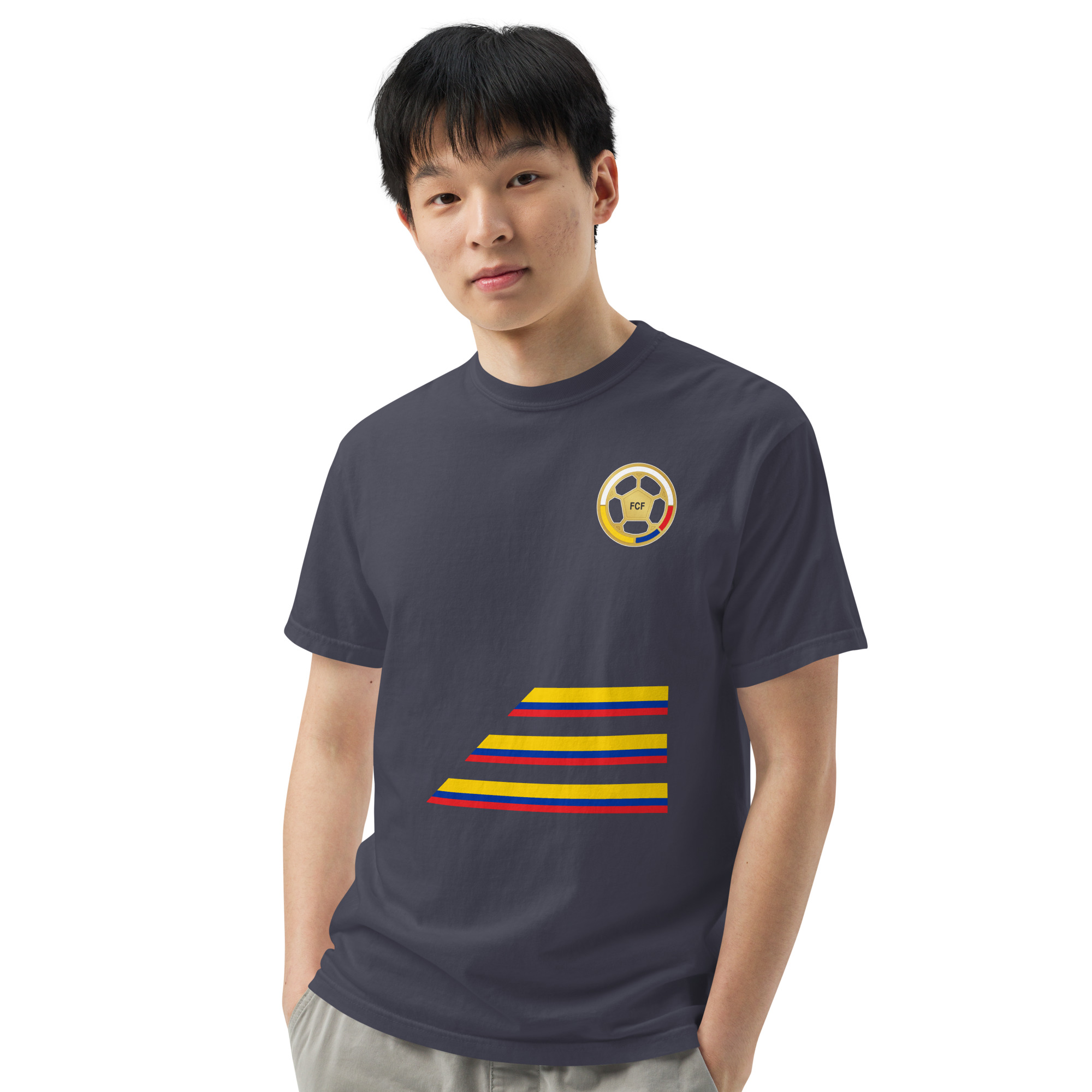 Colombian Tricolor - garment heavyweight t-shirt - Image 43