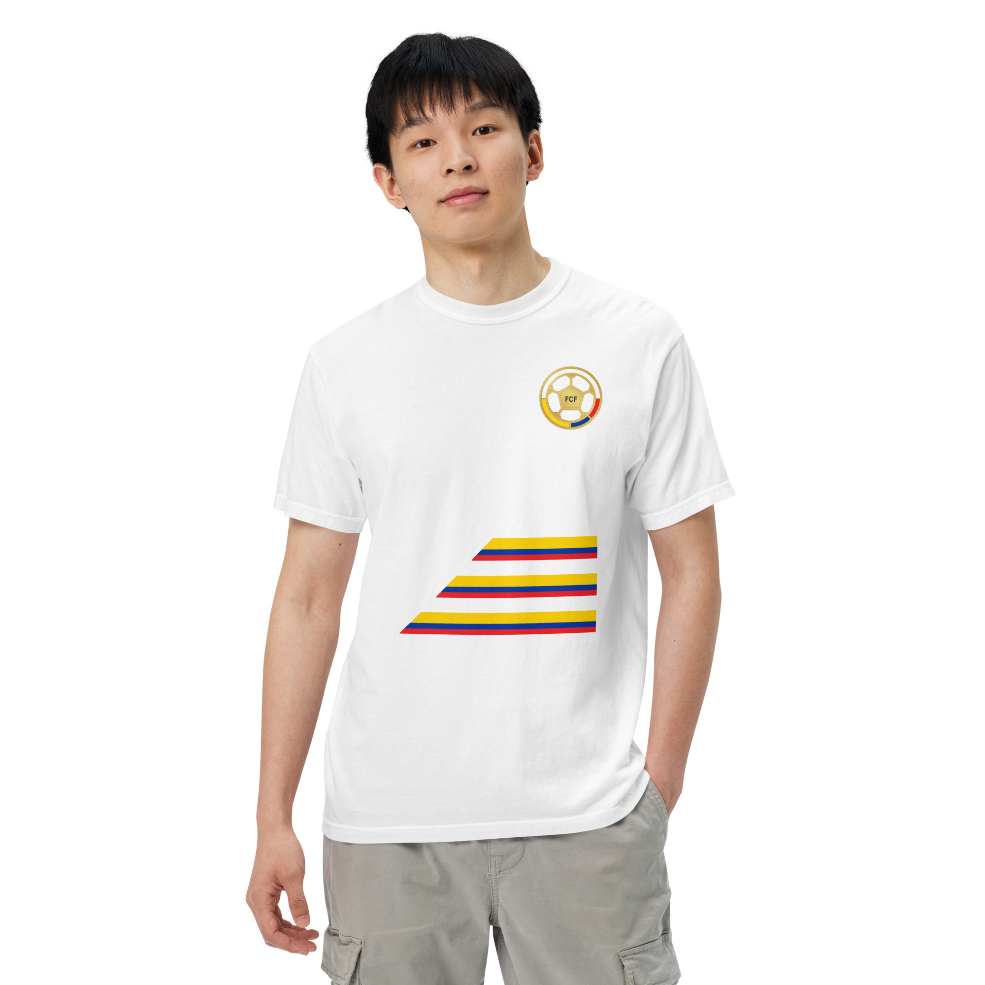 Colombian Tricolor - garment heavyweight t-shirt - Image 52