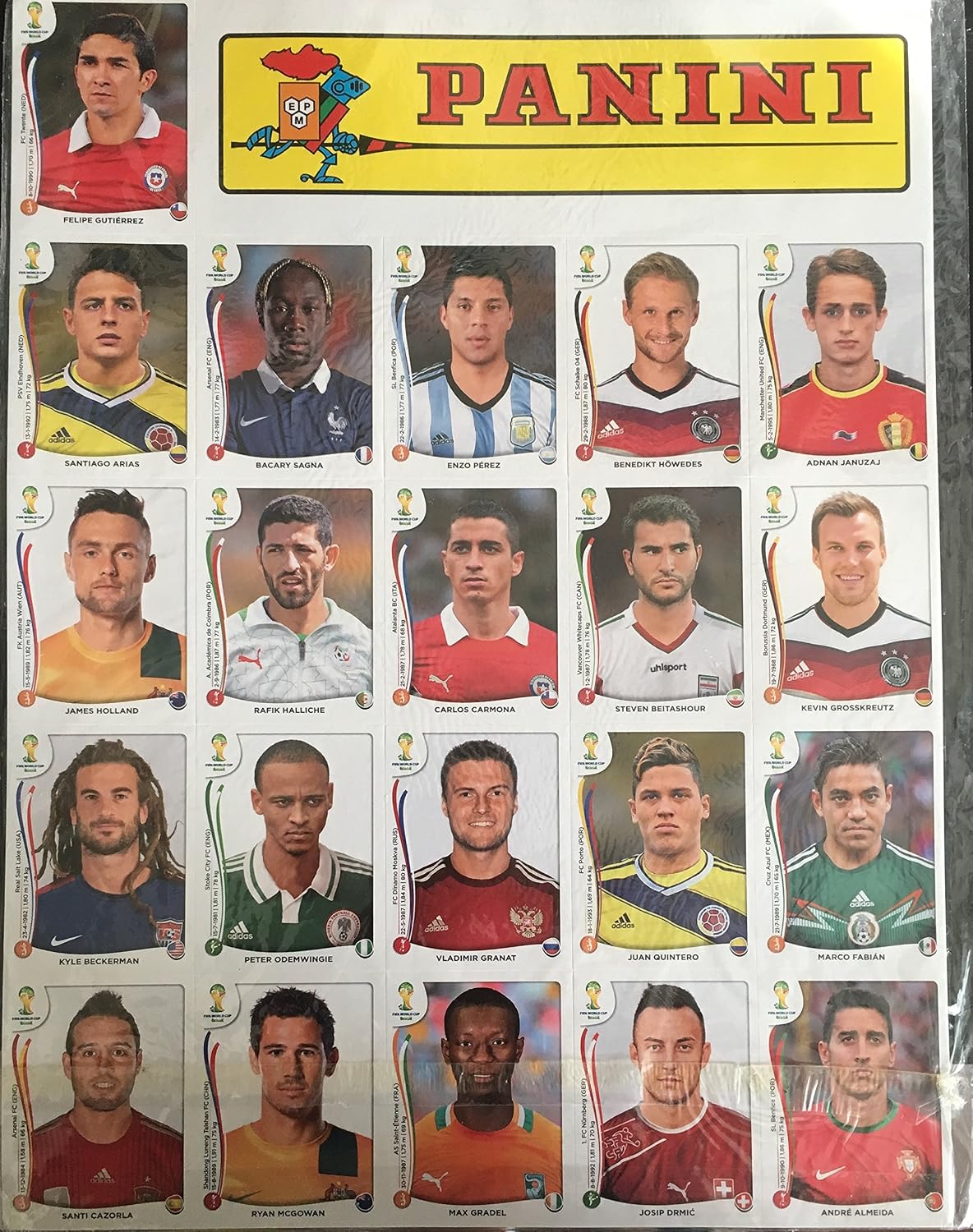 Panini FIFA World Cup Brazil 2014 Sticker Update Set - Image 3